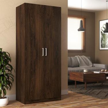 Imagem de Guarda-Roupa Solteiro Monarca 2 Portas Cor Cacau