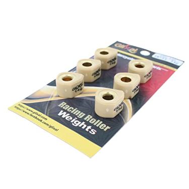 Imagem de Glixal Deslizadores variadores de polígono de alto desempenho 18 x 14 mm, pesos de rolo deslizante de corrida 152QMI 157QMJ GY6 125cc 150cc scooter ciclomotor ATV (14 gramas)