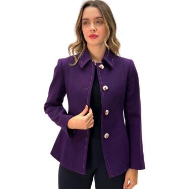 Imagem de Casaco Malise Curto Lã Batida Feminino-Feminino