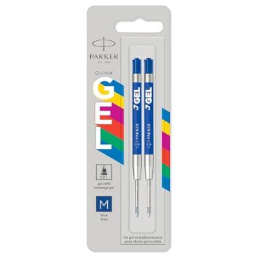 Imagem de Parker Recargas de caneta de gel Jotter Originals | Recargas de tinta gel azul suave | Ponta média (0,7 mm) | 2 unidades