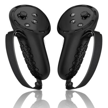 Imagem de Capa de aperto do controlador para Quest 3 Acessórios Anti-riscos Controladores Capa de aperto antiderrapante à prova de poeira alça de pulso ajustável para Oculus/3/938