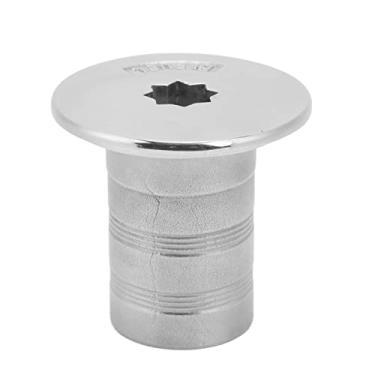 Imagem de Acouto Enchimento de combustível de convés com tampa, ferragens marítimas de aço inoxidável 316 polido espelhado para barco, iate, caravana, caminhão, trator, tanque de reboque