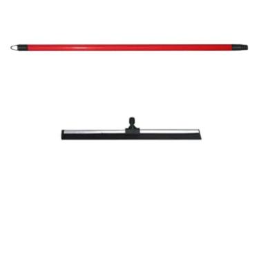 Imagem de 1 Rodo Duplo Metal 60cm Grande com Cabo | EVA Reforçado Puxa Seca | Limpa Piso Porcelanato e Cerâmica | Multiuso para Quintal, Cozinha e Área de Serviço