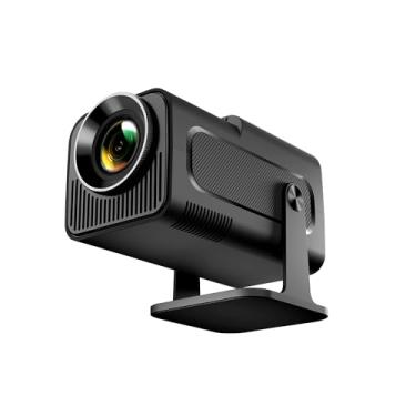 Imagem de Mini projetor portátil HY320 com Android 11, projetor inteligente 1080P nativo Full HD Wifi6 Bluetooth5.0, projetor externo 4K com suporte para 300ANSI 10000 lúmens, projetor giratório de 180°