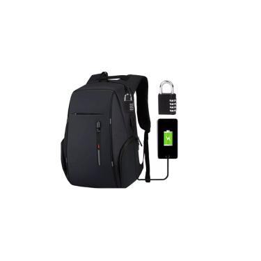 Imagem de Mochila Fashion Travel com carregamento USB para laptop de 15,6"