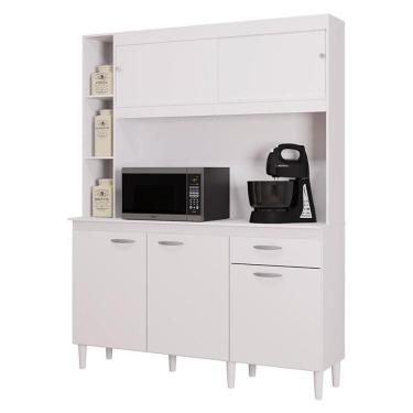 Imagem de Cozinha Kit Duda 140 cm Branco – Poquema