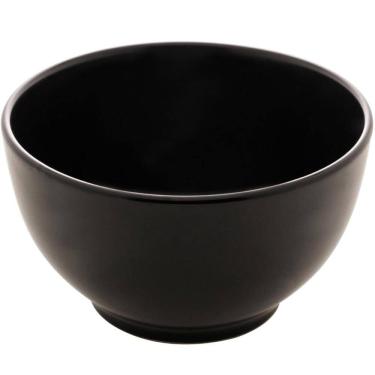 Imagem de Conjunto 50 Bowls de Cerâmica 680ml Preto Oriental Restaurantes Bares Servir Petiscos Saladas Caldos