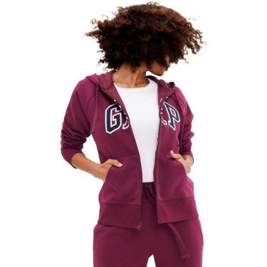Imagem de Blusa De Moletom Gap Logo Bordado Roxa
