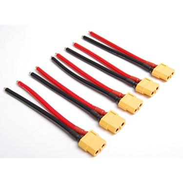 Imagem de Lot(5) AMASS Female XT60 Connector with 10CM 12awg Wire for RC Turnigy Zippy