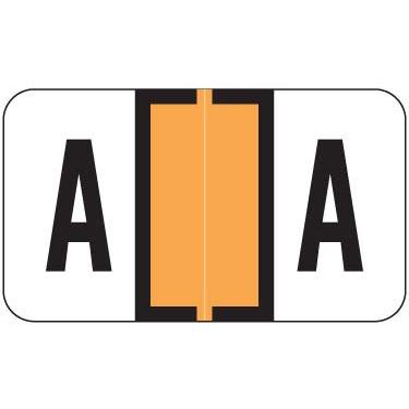 Imagem de Doctor Stuff - File Folder Labels, Alphabet Letter A, Ringbook Sheets, Jeter 5800 - JTAM Series Compatible Alpha Stickers, Fluorescent Orange, 15/16" x 1-5/8", 240 Labels