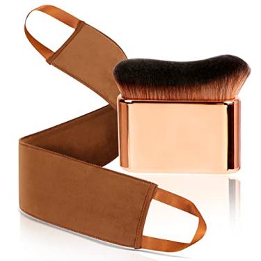 Imagem de Yoseng Kit de escova autobronzeadora 2 em 1 - para uma experiência de autobronzeamento impecável e fácil, kit de ouro rosa