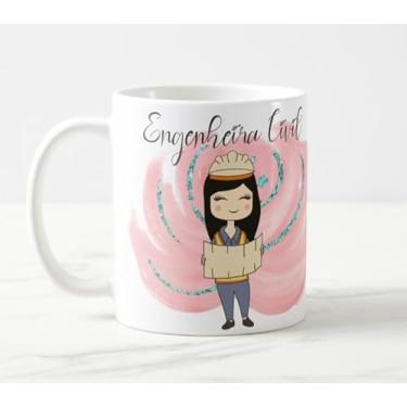 Imagem de Caneca Profissão Feminina Engenheira Civil a Flor Que Projeta Nossos Sonhos