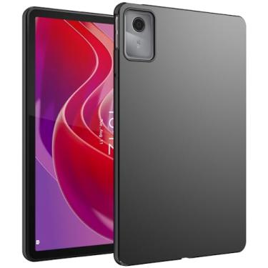 Imagem de WOGROO Capa para Lenovo Tab M11 (TB-330FU/330XU) 11 polegadas versão 2024, capa protetora de TPU macio design fino para tablet Tab M11, preta