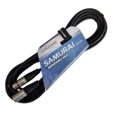 Imagem de Cabo XLR x XLR 3m Samurai Roxtone Profissional