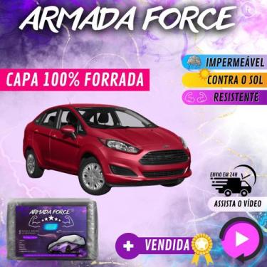 Imagem de Capa Cobrir Carro FIESTA SE SEDAN 100% Forrada Armada Force 100% Imper