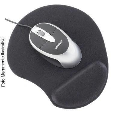 Imagem de Mouse Pad Gel Preto Ac024 - Multilaser, Preto, Normal