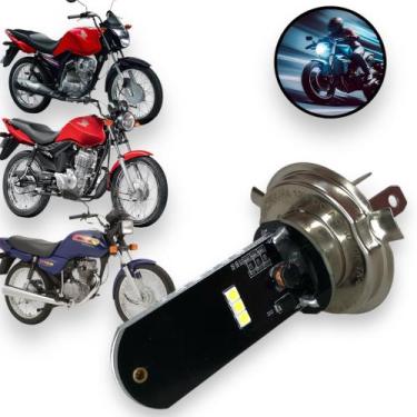 Imagem de Lâmpada Led Moto Honda Cg 125 150 H4 6000k Super Branca - Thork