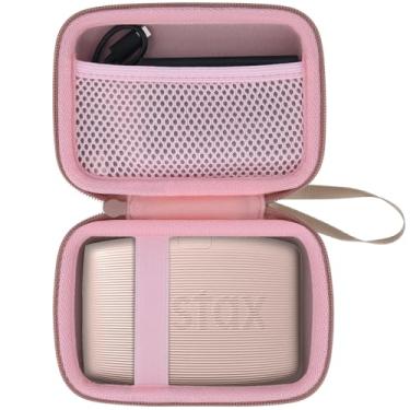 Imagem de co2CREA Capa de viagem rígida de substituição para impressora de smartphone Fujifilm Instax Mini Link 3 2 1 (capa rosa rosa)