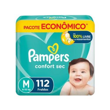 Imagem de Fralda Pampers ConfortSec Tam. M 6 a 10Kg 112 Unidades, 112, M