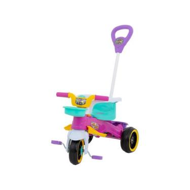 Imagem de Triciclo Infantil com Empurrador Play Trike Maral, Rosa