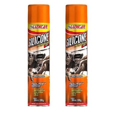 Imagem de 2 Silicone Perfumado Spray Carro Novo Luxcar 300 Ml