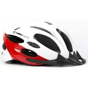 Imagem de Capacete Ciclismo Bike Absolute Nero Speed MTB, Branco, Vermelho, G