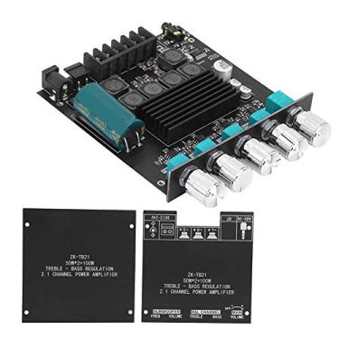 Imagem de Placa Amplificadora de Potência ZK-TB21, Subwoofer de 2.1 Canais, Chip TPA3116D2, 20-100W, 4-8Ω, Com AUX + para Entrada de áudio, Supressão de Interferência AM