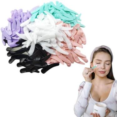 Imagem de 100Un Espátula Plástica Ponta Redonda Para Creme Facial Máscara Argila
