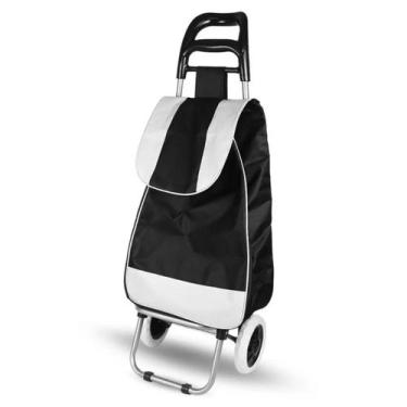 Imagem de Carrinho c/ Bolsa de Lona Feira Sacolão Reforçado - BLACK WATCH