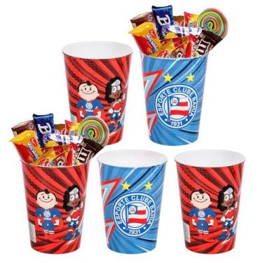 Imagem de Kit 5 Copos para Doces Lembrancinha Decoração de Festa Bahia - Plasúti