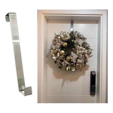 Imagem de 3 Suporte Para Pendurar Guirlanda Porta Natalino Enfeite Inox Porta Ga