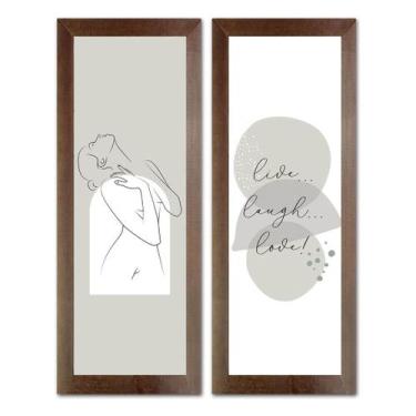 Imagem de Kit 2 Quadros Decorativos Restaurante, Sala De Jantar, Cafeteria, Lanc