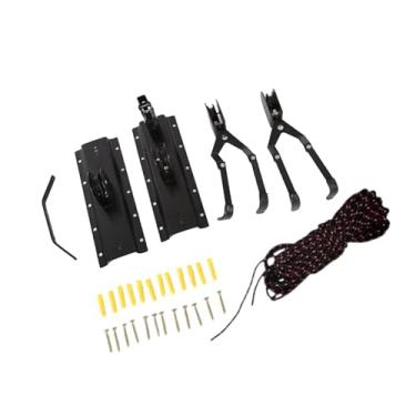 Imagem de simhoa Elevador de bicicleta Elevador de bicicleta Suporte de armazenamento de bicicleta Elevadores de montagem no teto para canoas Garagem