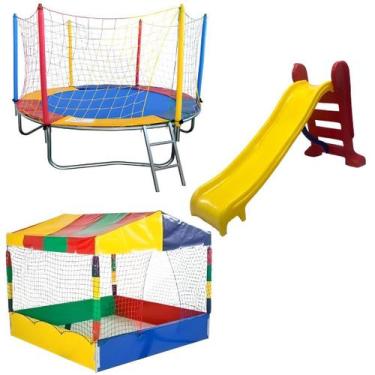 Imagem de Cama Elastica Pula Pula Infantil de 2,30 metros Piscina de Bolinhas In