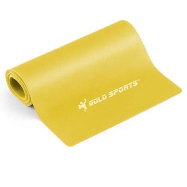 Imagem de Faixa Elástica Gold Sports Omega A  Tensão Fraca, Amarelo, Único, Unis
