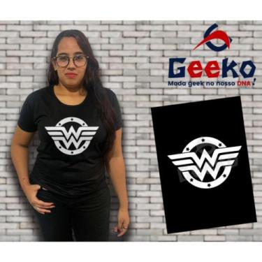 Imagem de Baby Look Mulher Maravilha - Wonder Woman - Geeko, Preto, GG