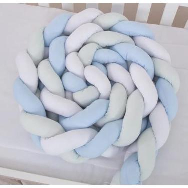 Imagem de Trança 4m Protetor Berço E Cama Montessoariana Cores Lisas - ThamyBaby