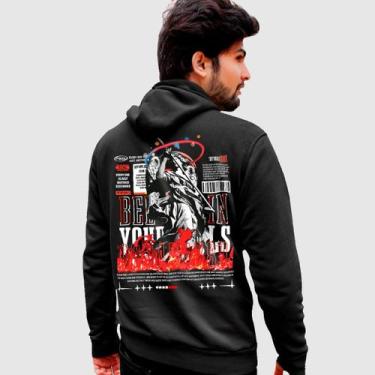 Imagem de Blusa Moletom Genuine Grit Masculina Estampada Algodão 30.1 Angel, Pre