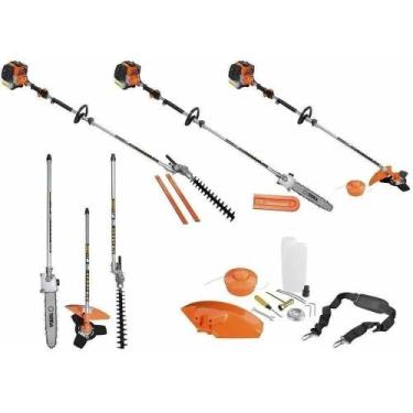 Imagem de Roçadeira Multifunções 4x1 43cc RM-MT430 Siga Tools + Enxada Rotativa 