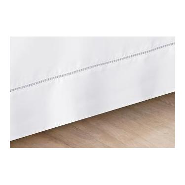 Imagem de Saia Para Cama Box Casal Ponto Palito 180 Fios Várias Cores Branco, Pa
