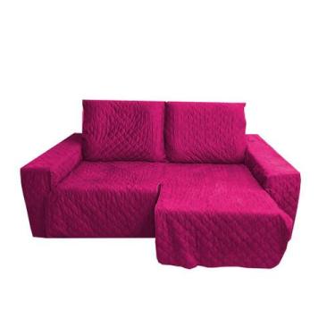 Imagem de Protetor de Sofá Retrátil Reclinável 2,30 2 Módulos Com Braço Coberto 