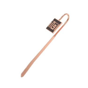 Imagem de AzanClk Caligrafia árabe Islâmica Alcorão Sagrado IQRA Kufic Marcador de livro | Presentes Ramadã/Eid/Nikkah (preto)