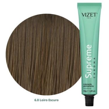 Imagem de Coloração Supreme Chroma Naturais Intensos 6NI Loiro Escuro 50gr Vizet