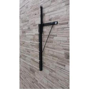 Imagem de Varal parede ou muro Retrátil reforçado e muito prático para até 5 met