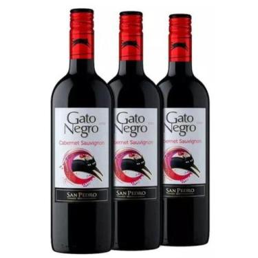 Imagem de Kit vinho Chileno Gato Negro Cabernet Sauvignon 750ml