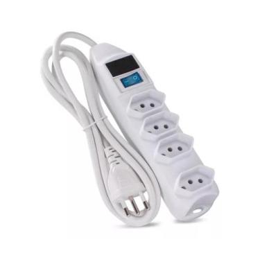 Imagem de Extensao eletrica regua 4 tomadas filtro linha fusivel 1.5m sl7604 xtr