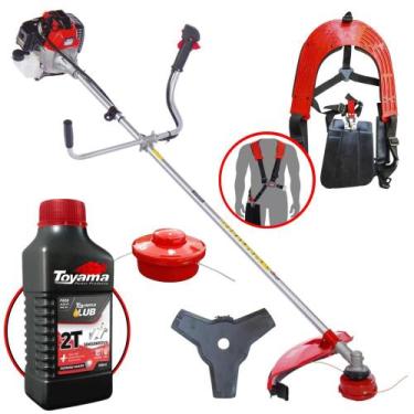 Imagem de Roçadeira Aparador de Grama Máquina de Cortar Grama Á Gasolina Toyama 