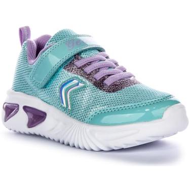 Imagem de Geox Tênis feminino Assister 8 (bebê/criança pequena), água/lilás, 16
