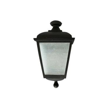 Imagem de Luminária Colonial Meia Cara Galena em Alumínio e Vidro - Luminárias N