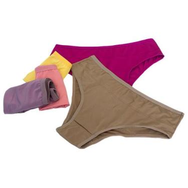 Imagem de Kit 6 Calsinha Feminina Moda Intima Plus Size Adulto - Empório da Roup